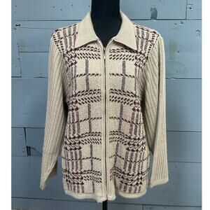 Vintage Norton McNaughton Sweater Cardigan Size Medium